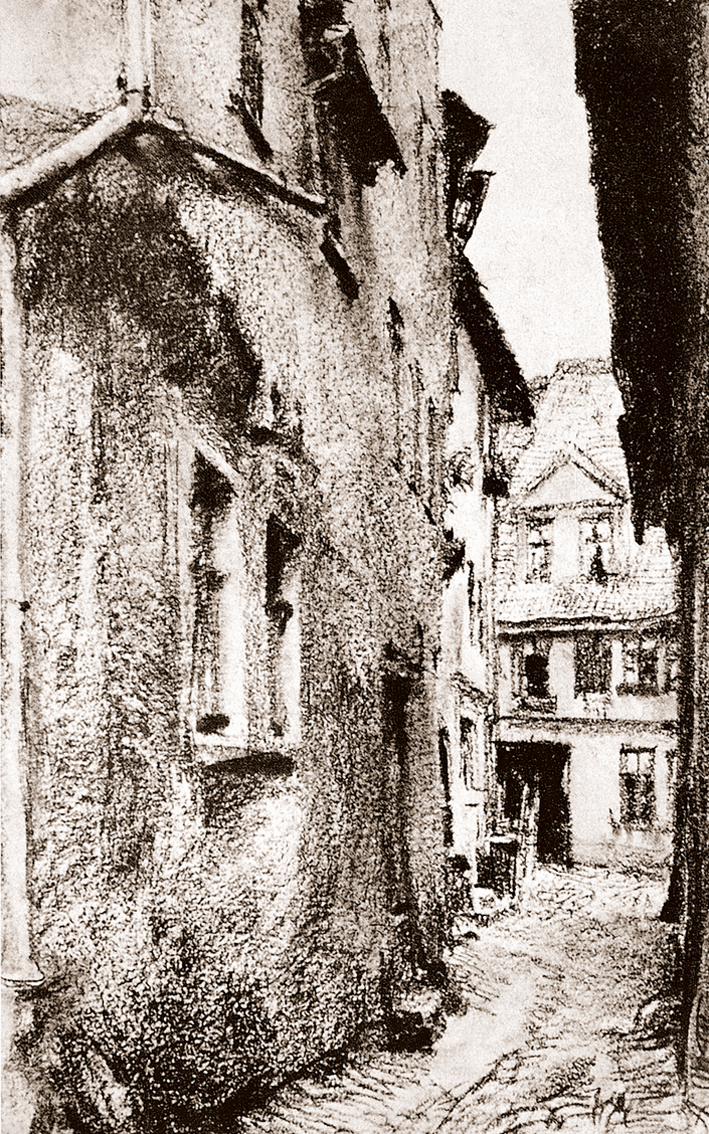  Adolpyh Von Menzel —— 小巷